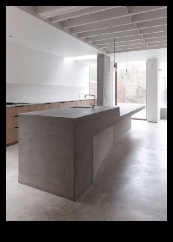 Cum să încorporezi betonul în designul bucătăriei industriale chic pentru o notă modernă?