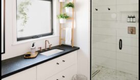 Decor modern pentru baie de fermă