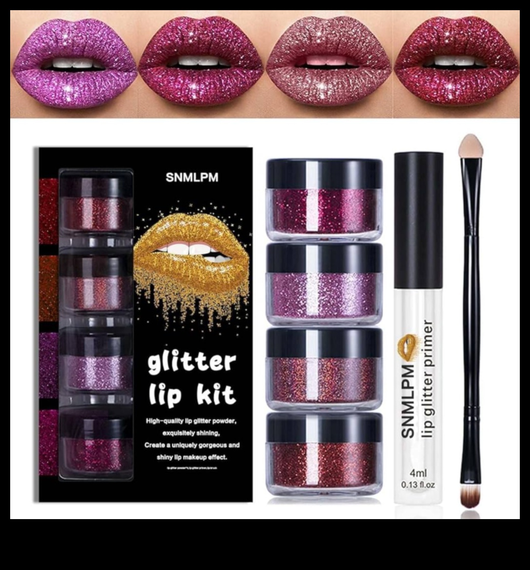Glitter Glam Adaugă o notă de strălucire buzelor tale cu luciu de buze strălucitor 2 Glitter Glam: Adăugați strălucire buzelor dvs. cu luciu de buze strălucitori